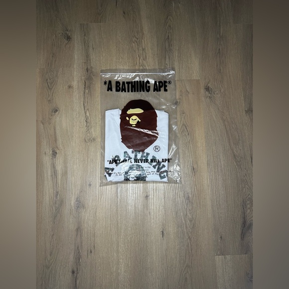 Bape Thermography Polygon ‘White’ College T-Shirt - Picture 7 of 7